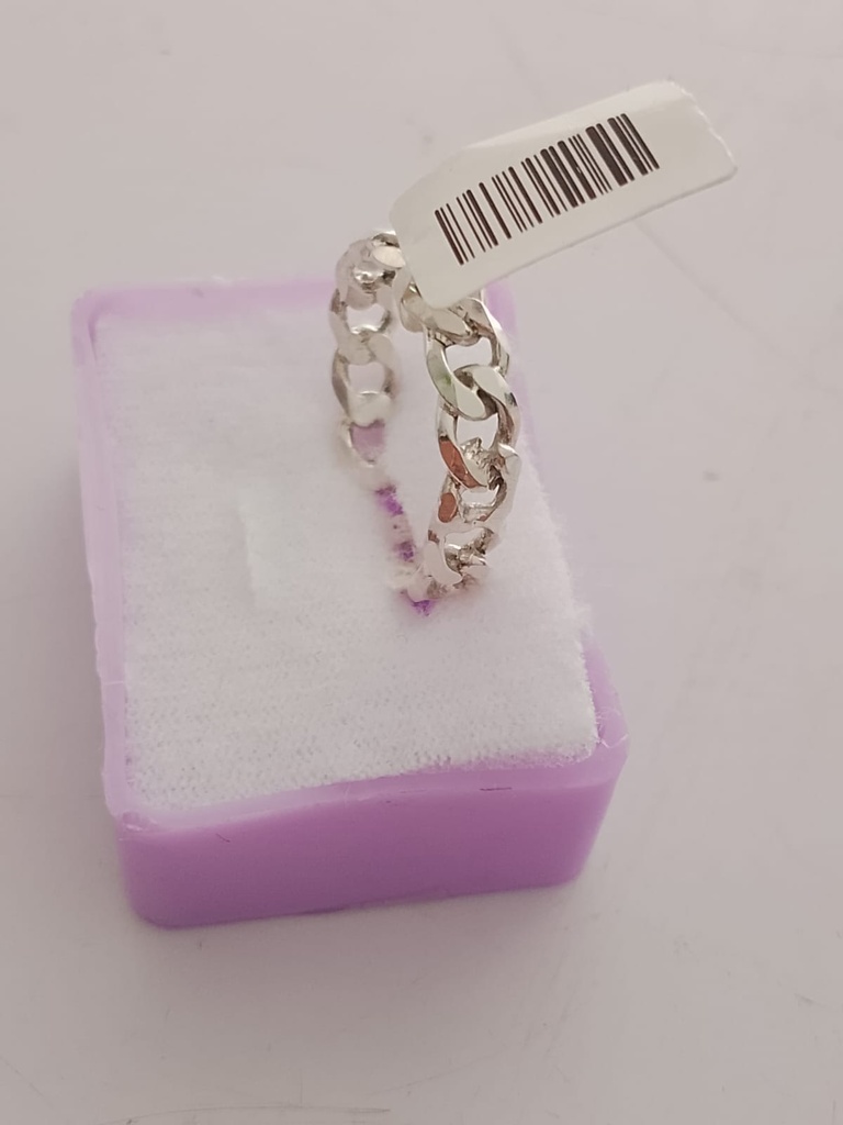 Anillo Estilo Cadena No.8 Plata .925