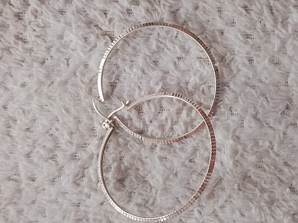 Arracadas Diamantada 4X4 Plata .925
