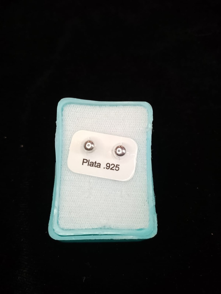 Broquel De Bola Chica Plata .925