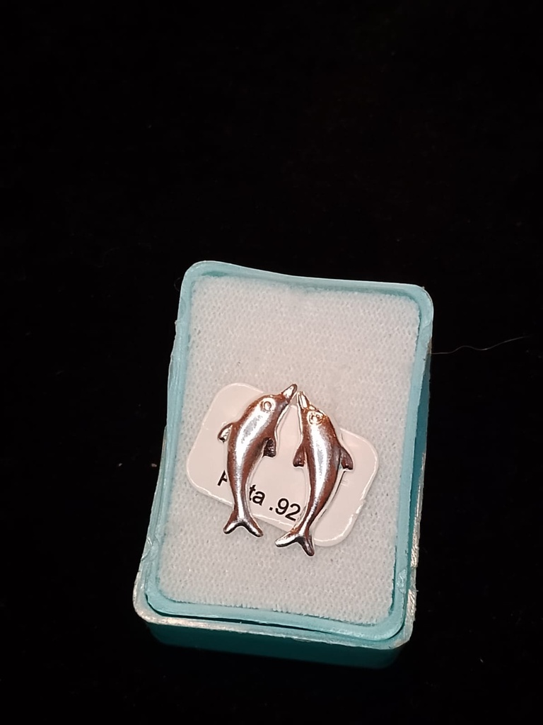 Broquel Estilo Delfin Plata .925