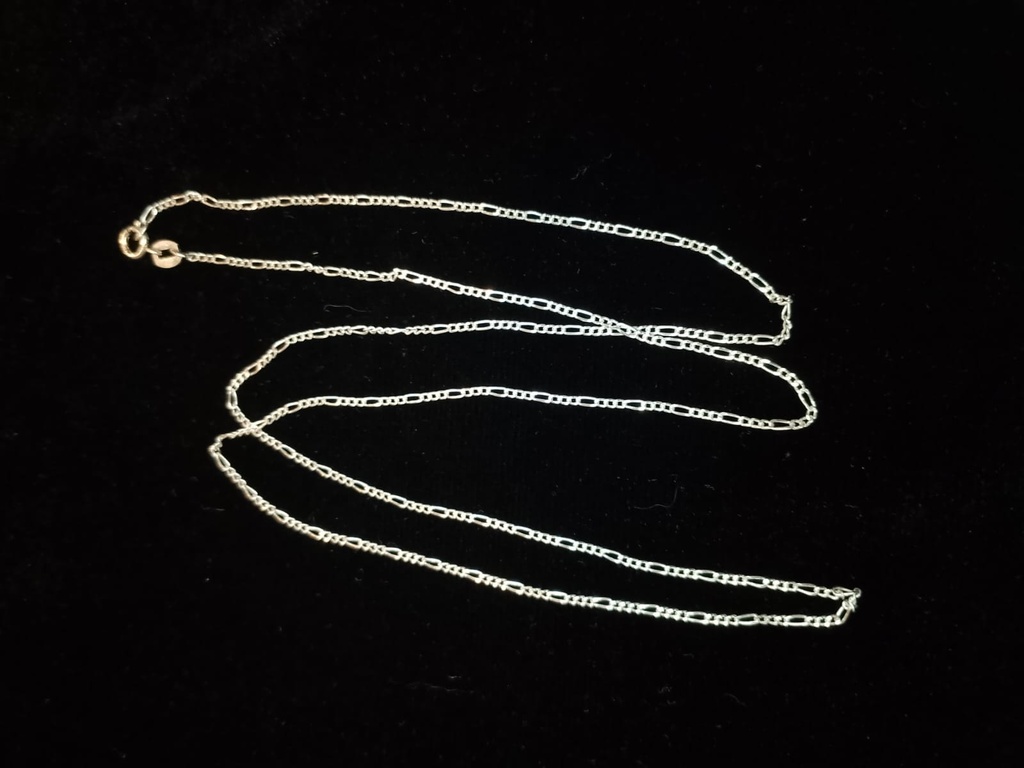 Cadena Estilo Fígaro D14-3 40cm Plata .925