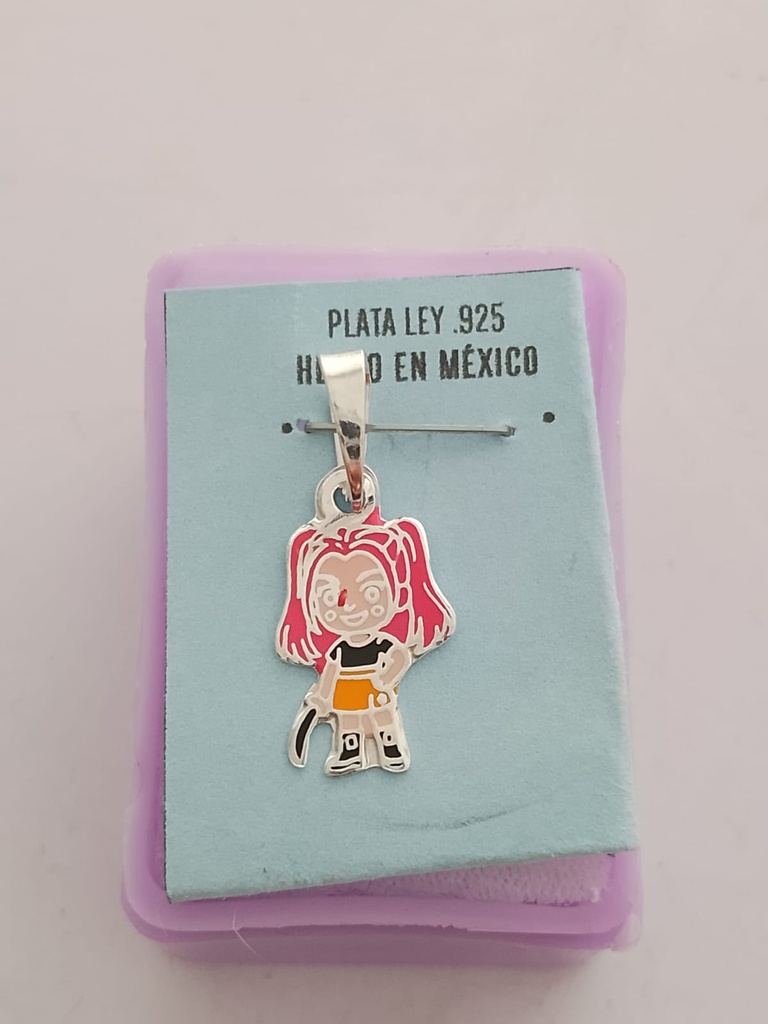 Dije Chibi 2.5cm Plata .925