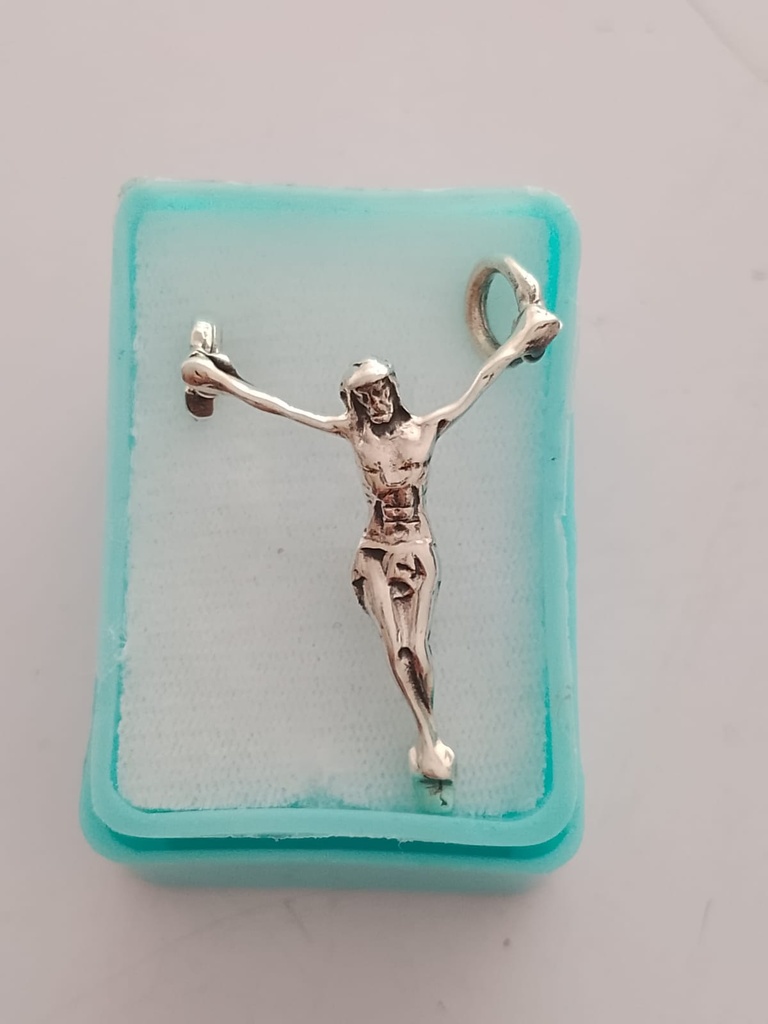 Dije Jesús Cristo 3cm Plata .925