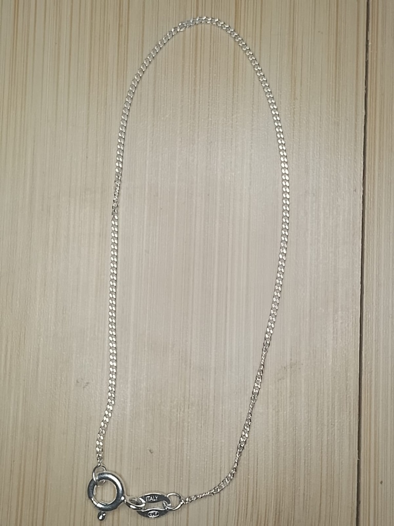 Pulso Tipo Cubana 18cm Plata .925